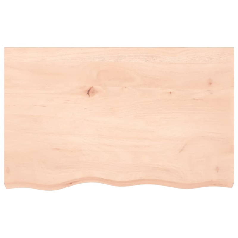 Waschtischplatte 80x50x(2-6) cm Massivholz Unbehandelt