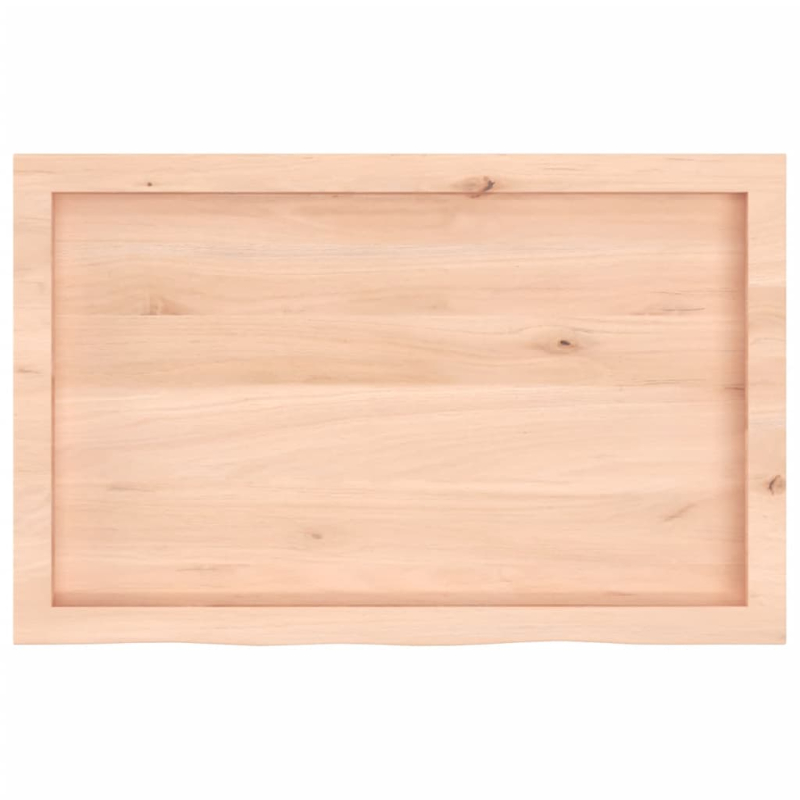 Waschtischplatte 80x50x(2-6) cm Massivholz Unbehandelt