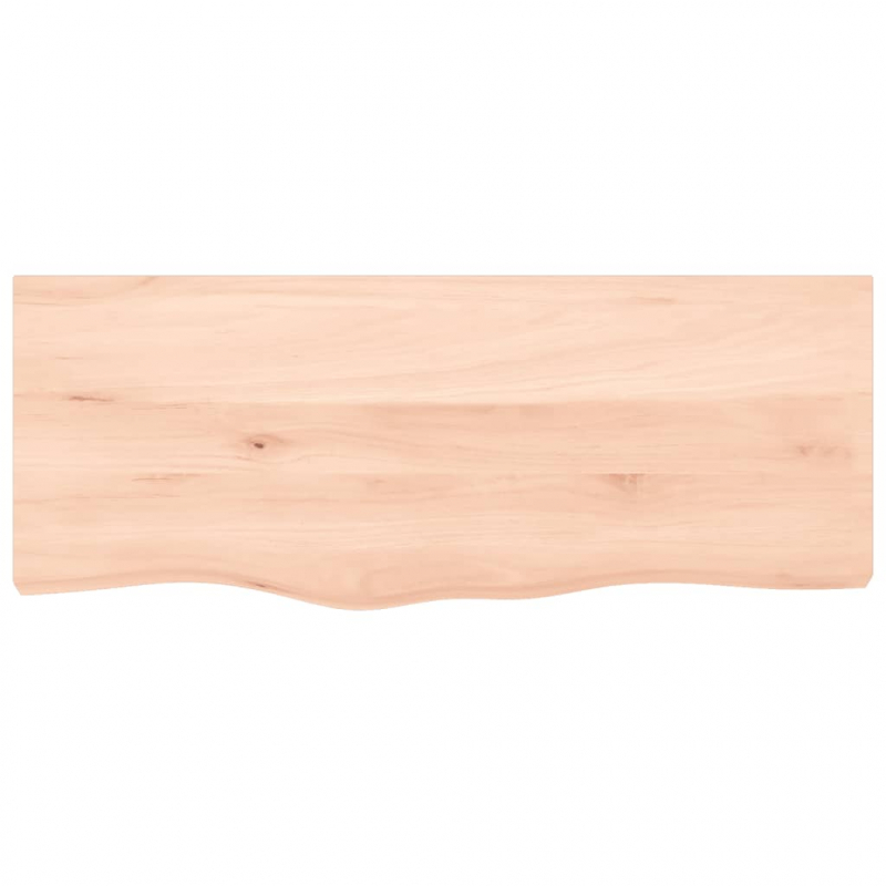 Waschtischplatte 100x40x(2-6) cm Massivholz Unbehandelt