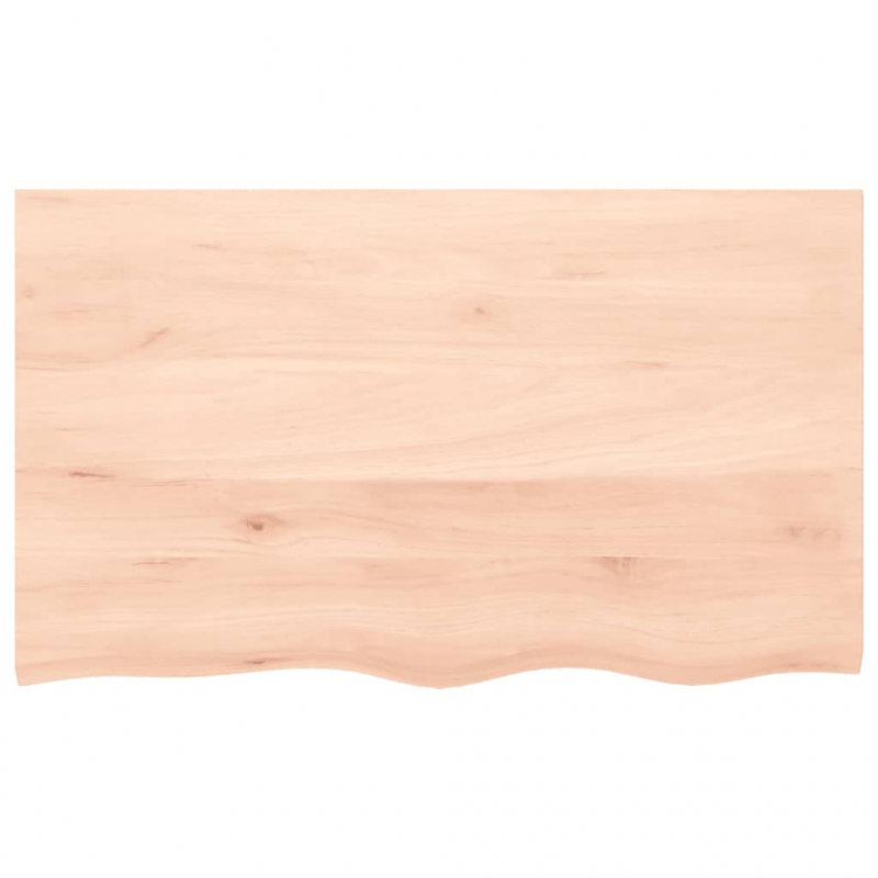 Waschtischplatte 100x60x2 cm Massivholz Unbehandelt