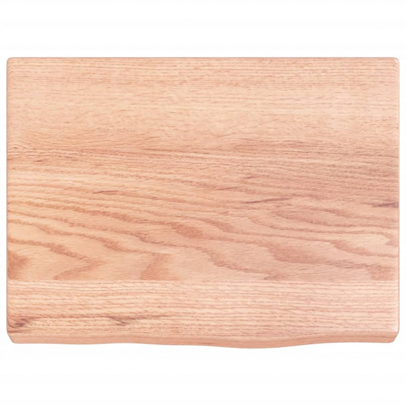 Waschtischplatte Hellbraun 40x30x(2-4) cm Massivholz Behandelt