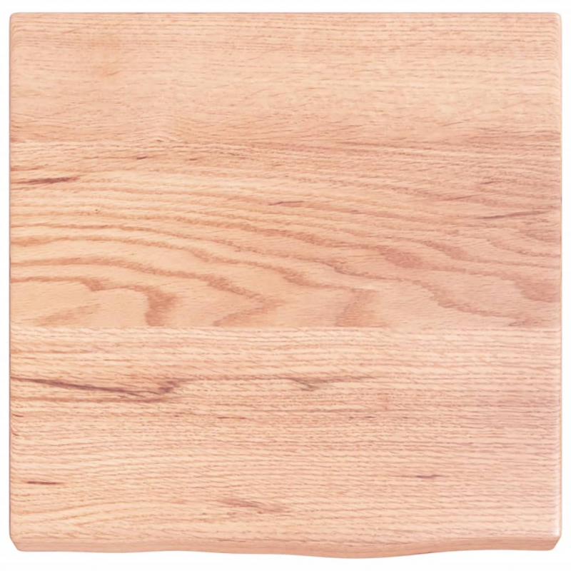 Waschtischplatte Hellbraun 40x40x(2-4) cm Massivholz Behandelt