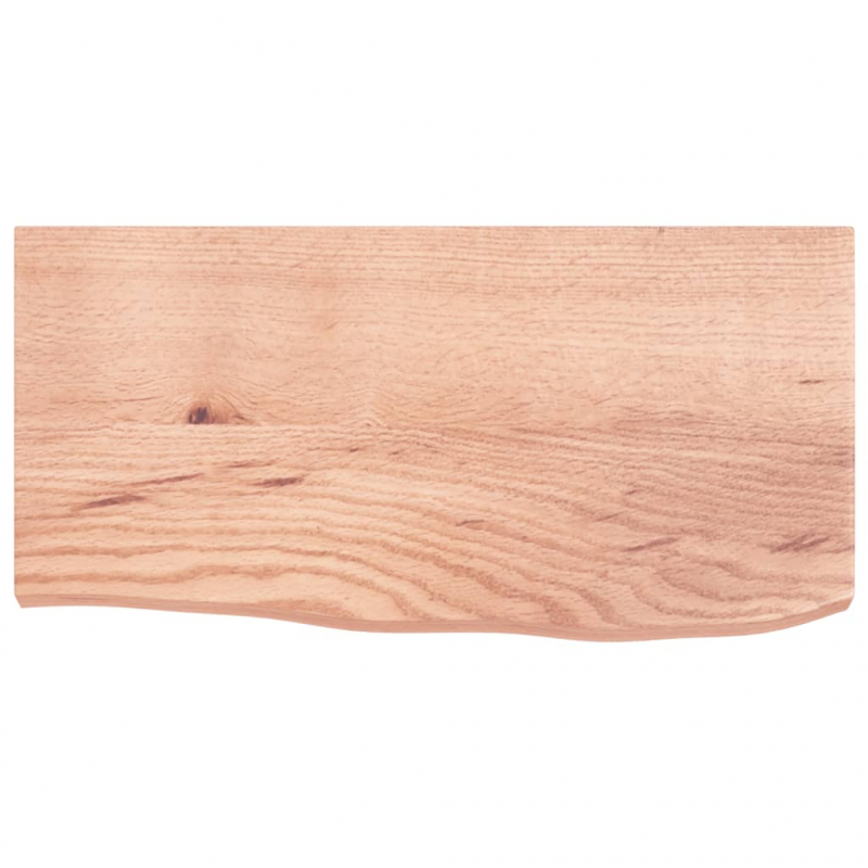 Waschtischplatte Hellbraun 60x30x(2-4) cm Massivholz Behandelt