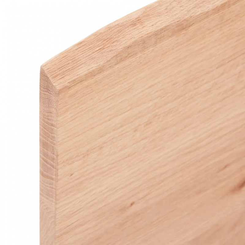 Waschtischplatte Hellbraun 60x50x2 cm Massivholz Behandelt