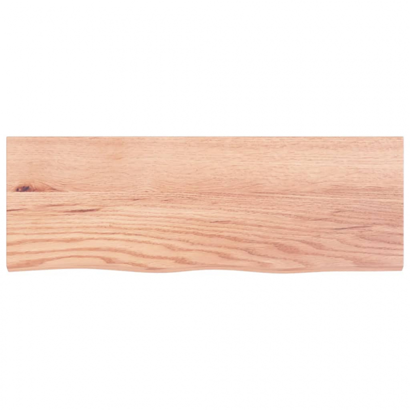 Waschtischplatte Hellbraun 80x30x(2-6) cm Massivholz Behandelt