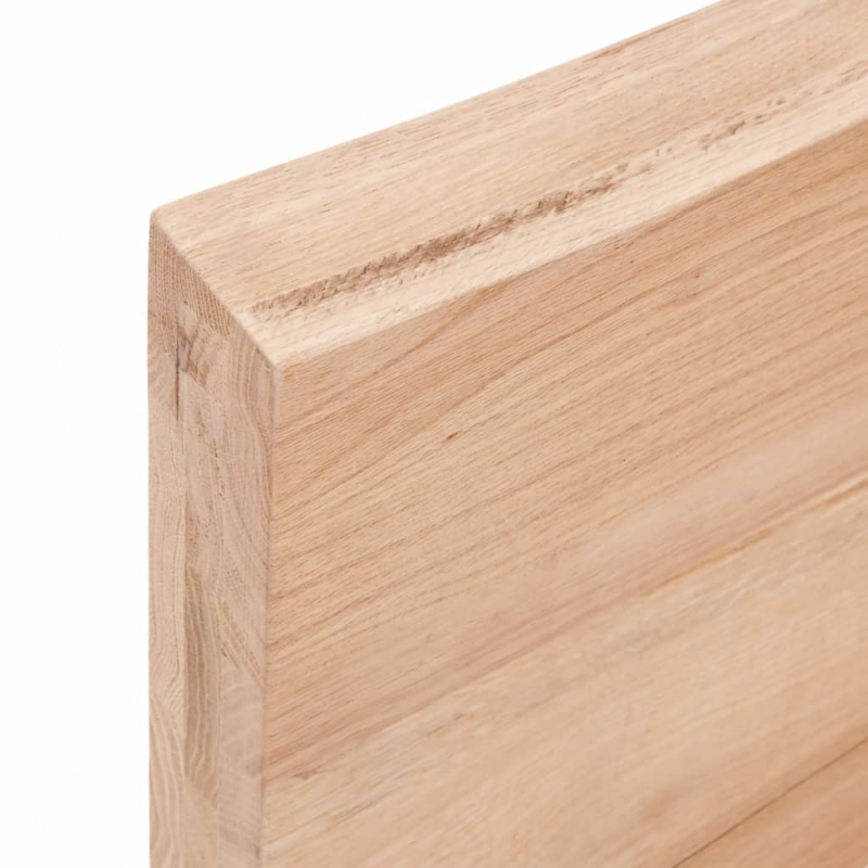 Waschtischplatte Hellbraun 80x40x(2-6) cm Massivholz Behandelt