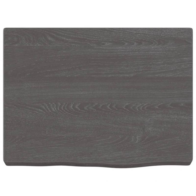 Waschtischplatte Dunkelbraun 40x30x(2-4)cm Massivholz Behandelt
