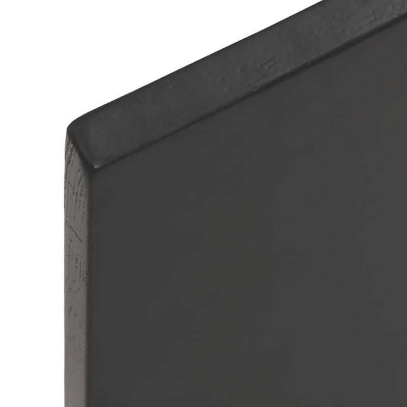 Waschtischplatte Dunkelbraun 40x40x2 cm Massivholz Behandelt