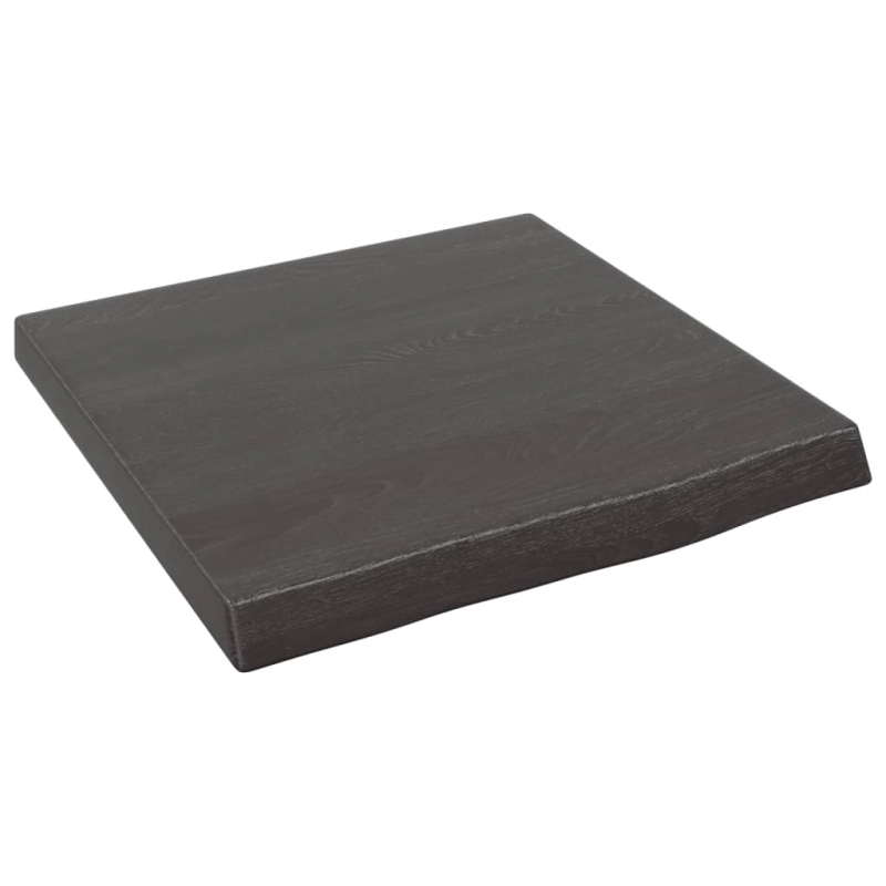 Waschtischplatte Dunkelbraun 40x40x(2-4)cm Massivholz Behandelt