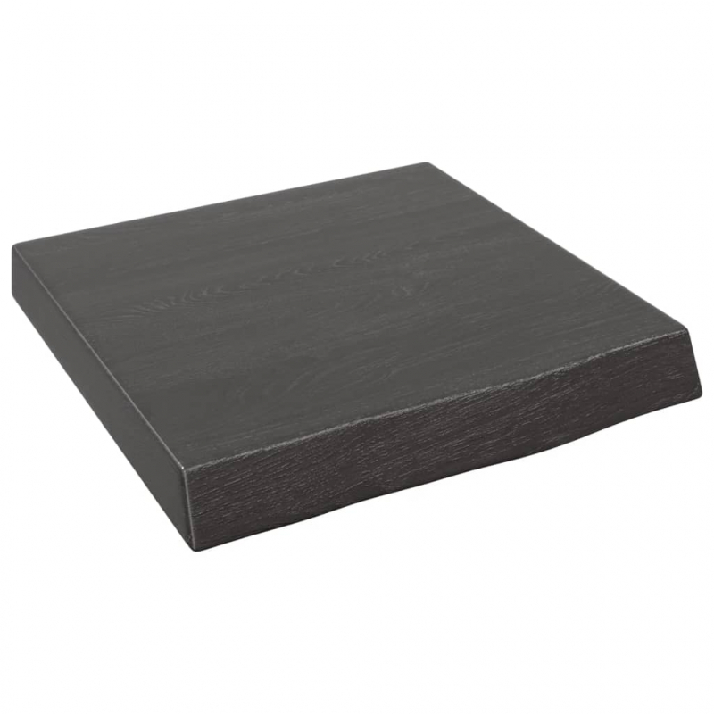 Waschtischplatte Dunkelbraun 40x40x(2-6)cm Massivholz Behandelt
