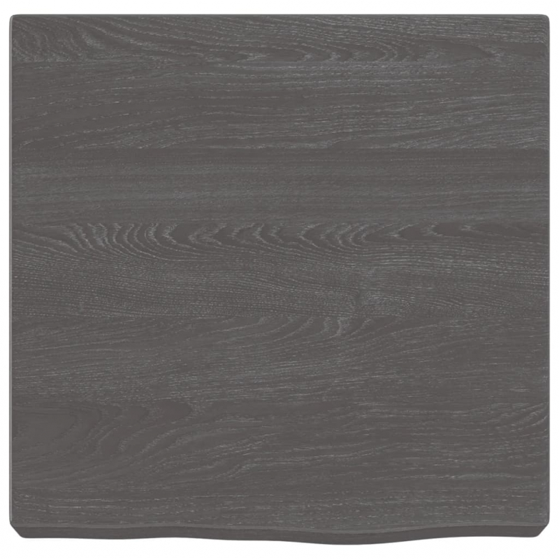 Waschtischplatte Dunkelbraun 40x40x(2-6)cm Massivholz Behandelt