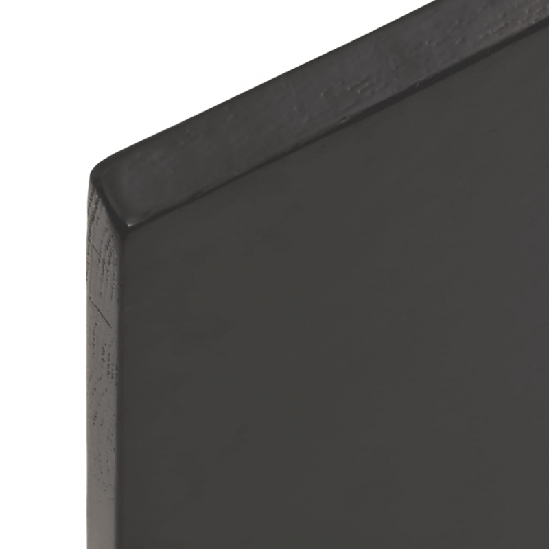 Waschtischplatte Dunkelbraun 40x50x2 cm Massivholz Behandelt