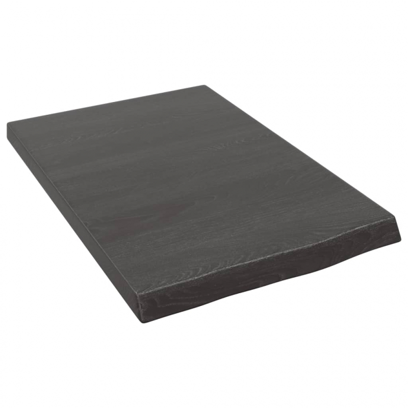 Waschtischplatte Dunkelbraun 40x60x(2-4)cm Massivholz Behandelt