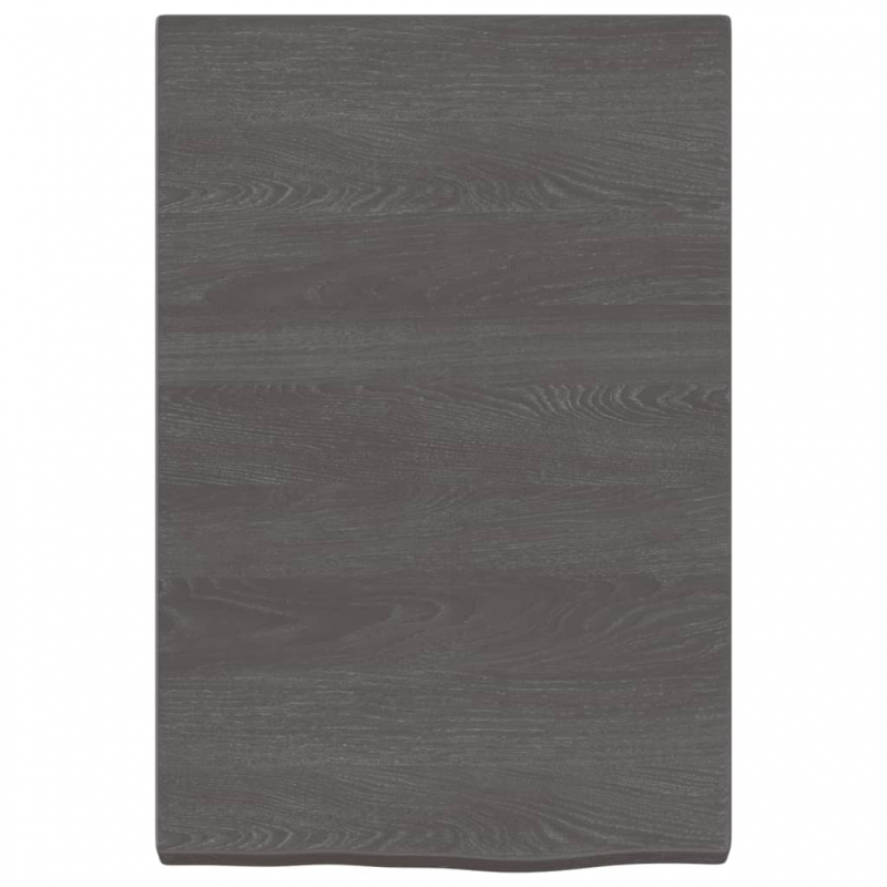 Waschtischplatte Dunkelbraun 40x60x(2-4)cm Massivholz Behandelt