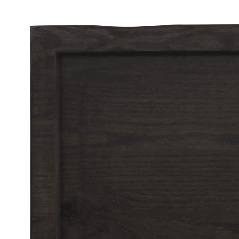 Waschtischplatte Dunkelbraun 60x30x(2-4)cm Massivholz Behandelt