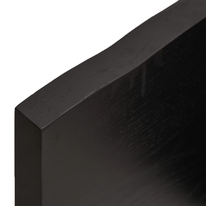 Waschtischplatte Dunkelbraun 60x30x(2-4)cm Massivholz Behandelt