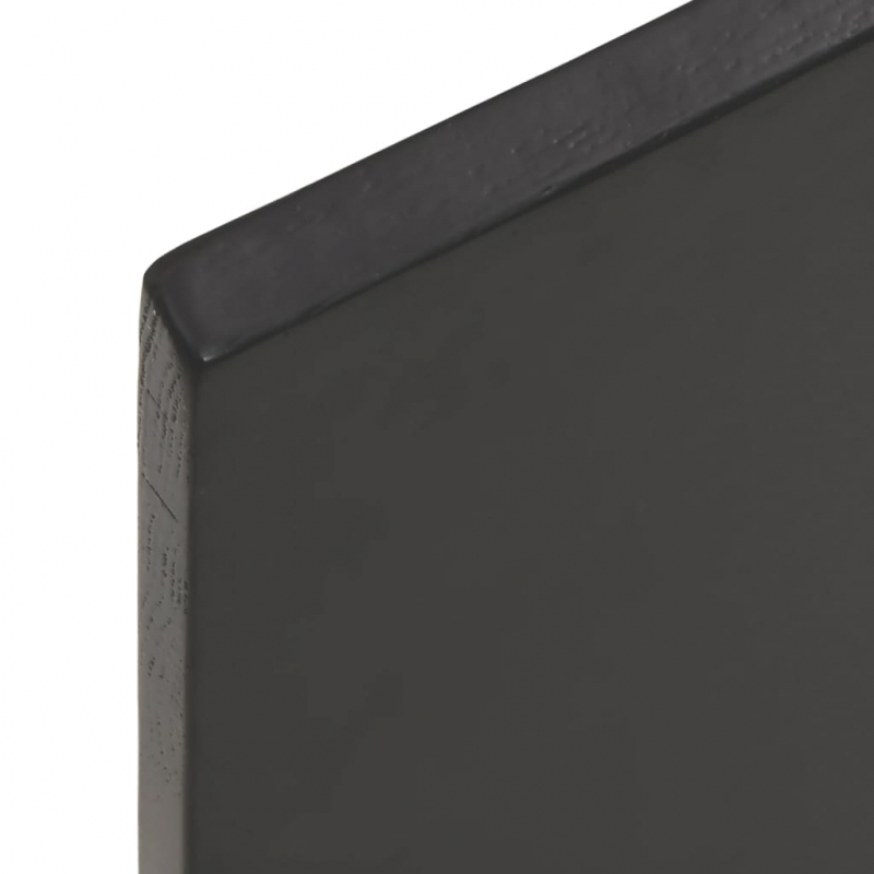 Waschtischplatte Dunkelbraun 100x50x2 cm Massivholz Behandelt