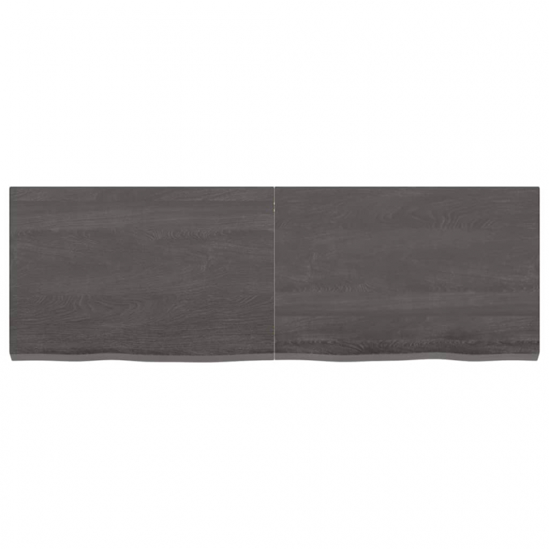 Waschtischplatte Dunkelbraun 120x40x(2-4)cm Massivholz