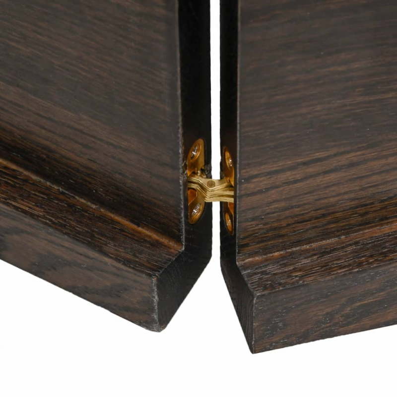 Waschtischplatte Dunkelbraun 120x40x(2-4)cm Massivholz