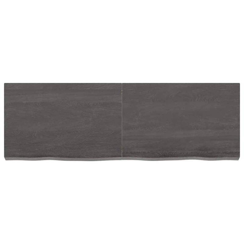 Waschtischplatte Dunkelbraun 120x40x(2-6)cm Massivholz