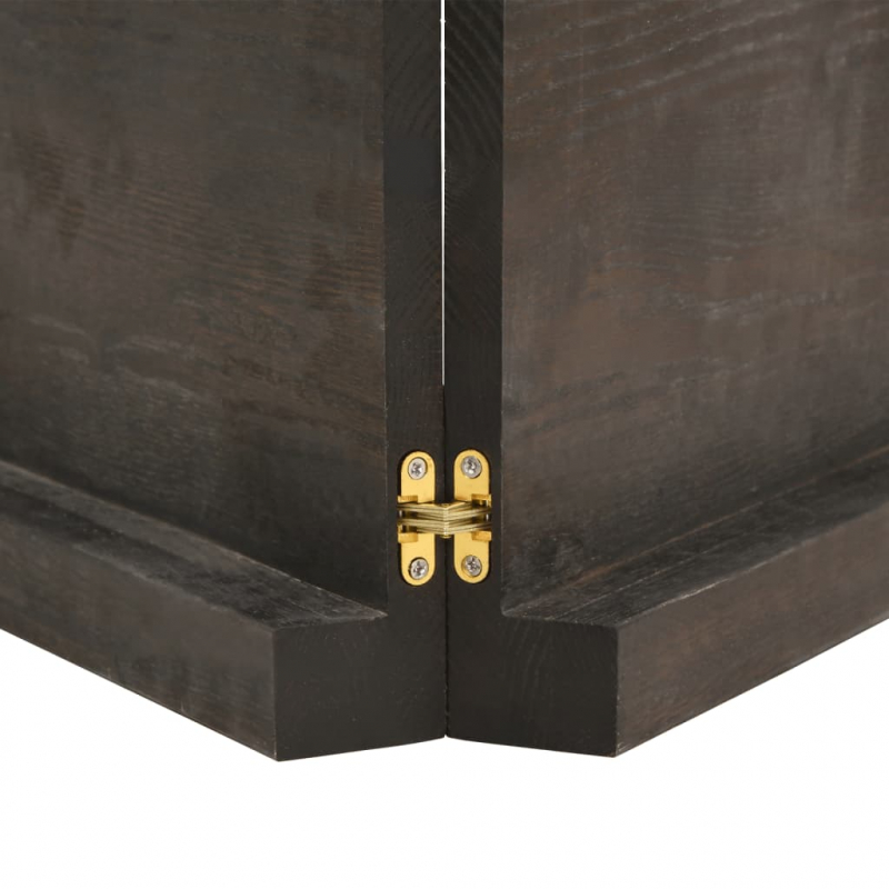 Waschtischplatte Dunkelbraun 120x40x(2-6)cm Massivholz