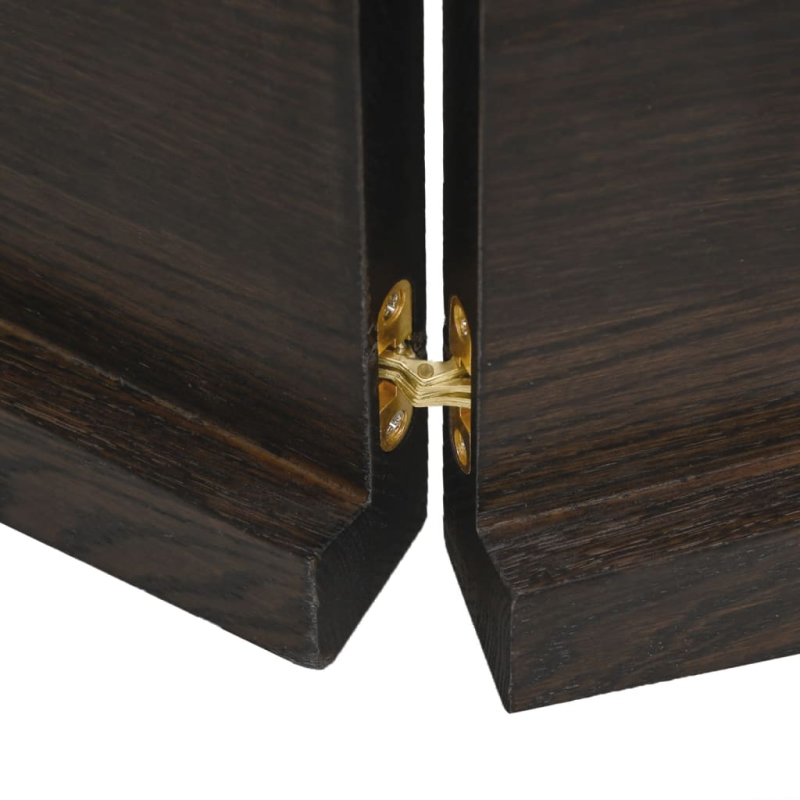 Waschtischplatte Dunkelbraun 120x60x(2-4)cm Massivholz