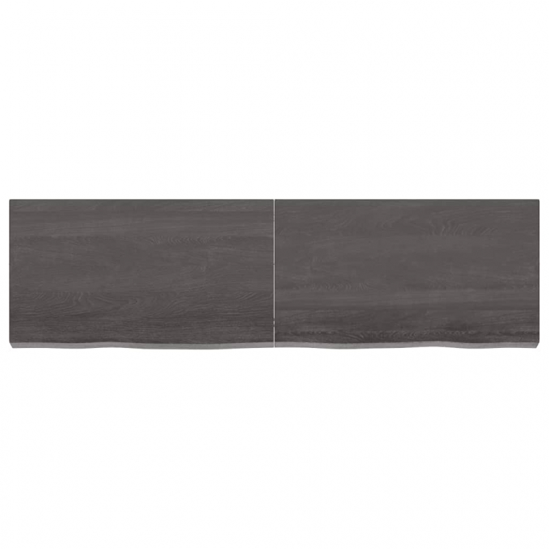 Waschtischplatte Dunkelbraun 140x40x(2-6)cm Massivholz