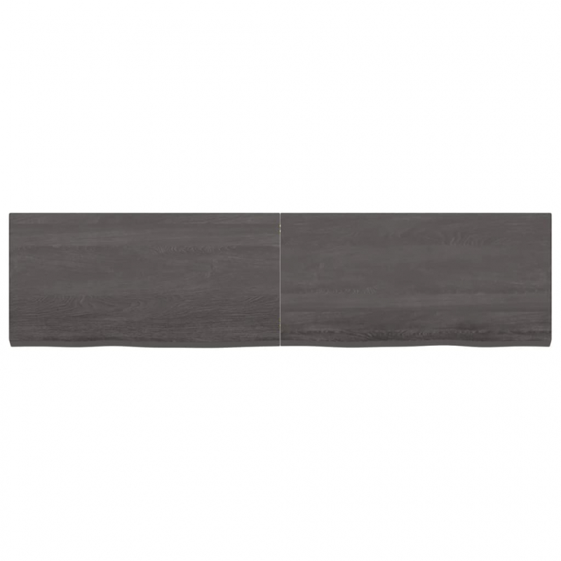 Waschtischplatte Dunkelbraun 160x40x(2-4)cm Massivholz
