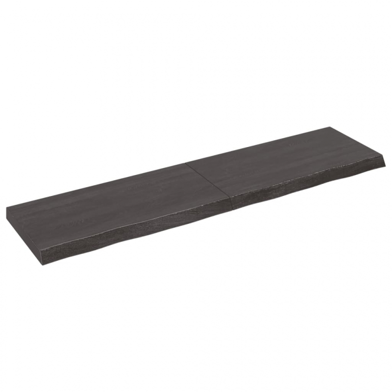 Waschtischplatte Dunkelbraun 160x40x(2-6)cm Massivholz