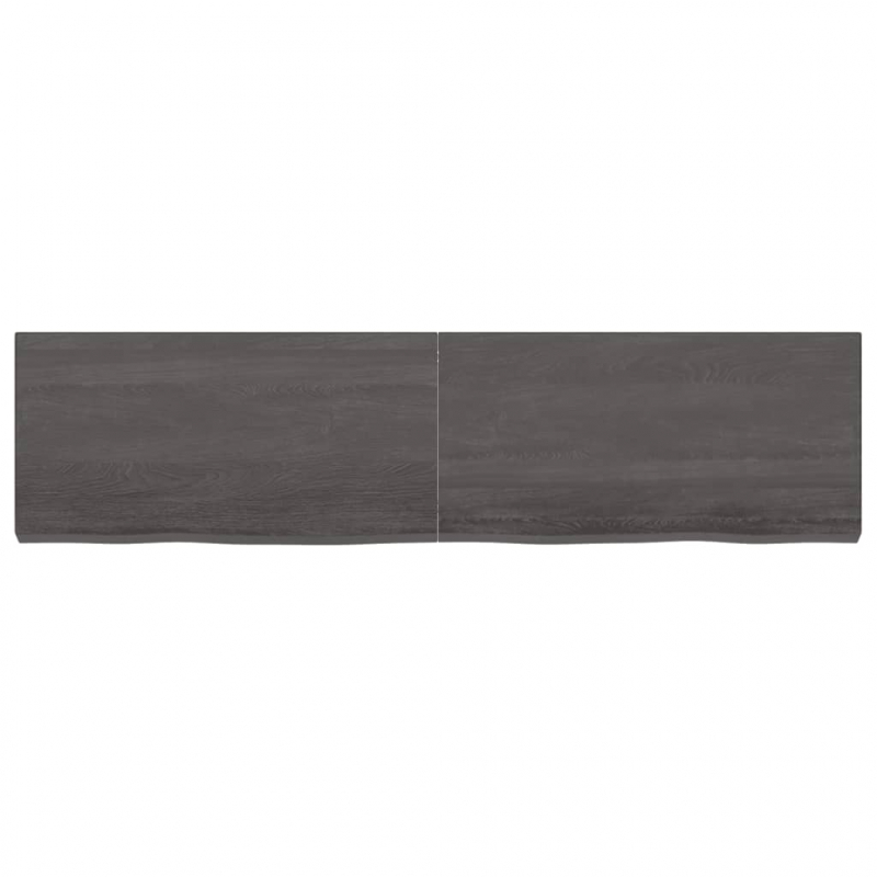 Waschtischplatte Dunkelbraun 160x40x(2-6)cm Massivholz