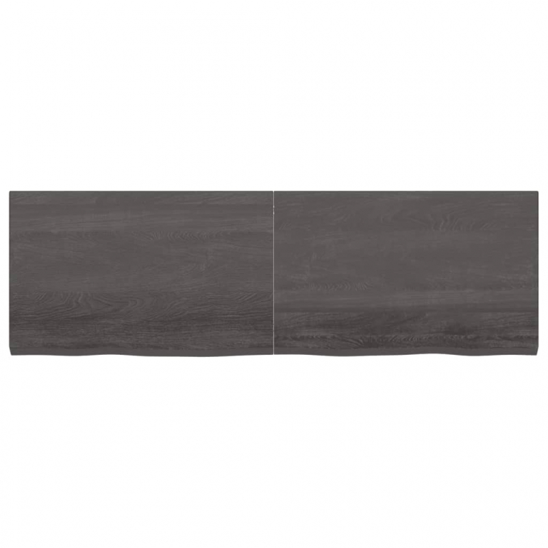 Waschtischplatte Dunkelbraun 160x50x(2-4)cm Massivholz