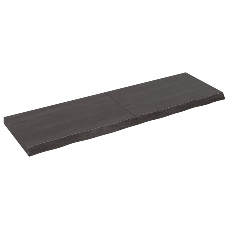Waschtischplatte Dunkelbraun 160x50x(2-6)cm Massivholz
