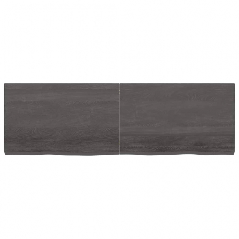 Waschtischplatte Dunkelbraun 160x50x(2-6)cm Massivholz