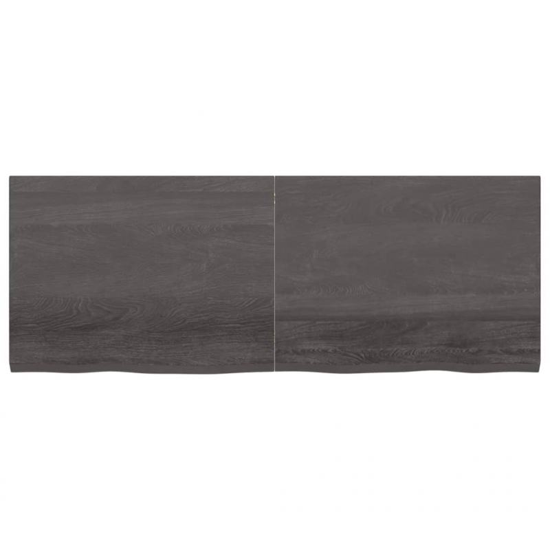 Waschtischplatte Dunkelbraun 160x60x(2-4)cm Massivholz