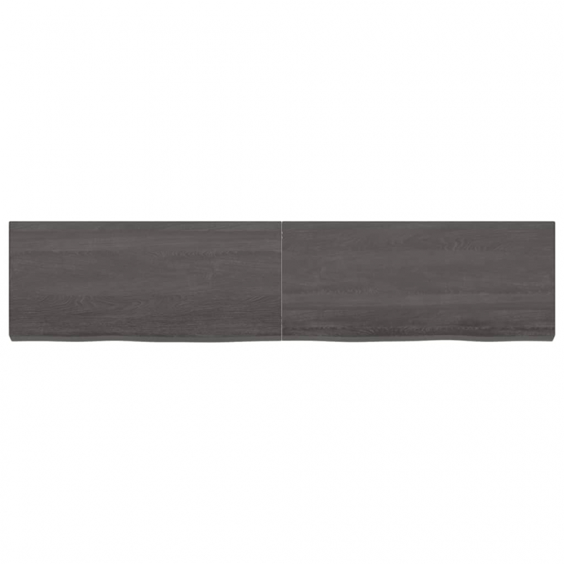 Waschtischplatte Dunkelbraun 180x40x(2-6)cm Massivholz