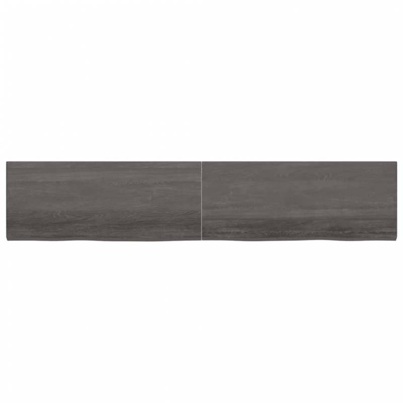 Waschtischplatte Dunkelbraun 200x40x(2-4)cm Massivholz