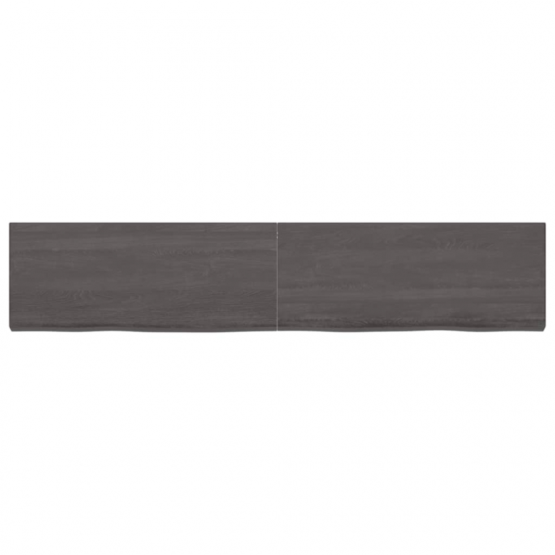 Waschtischplatte Dunkelbraun 200x40x(2-6)cm Massivholz