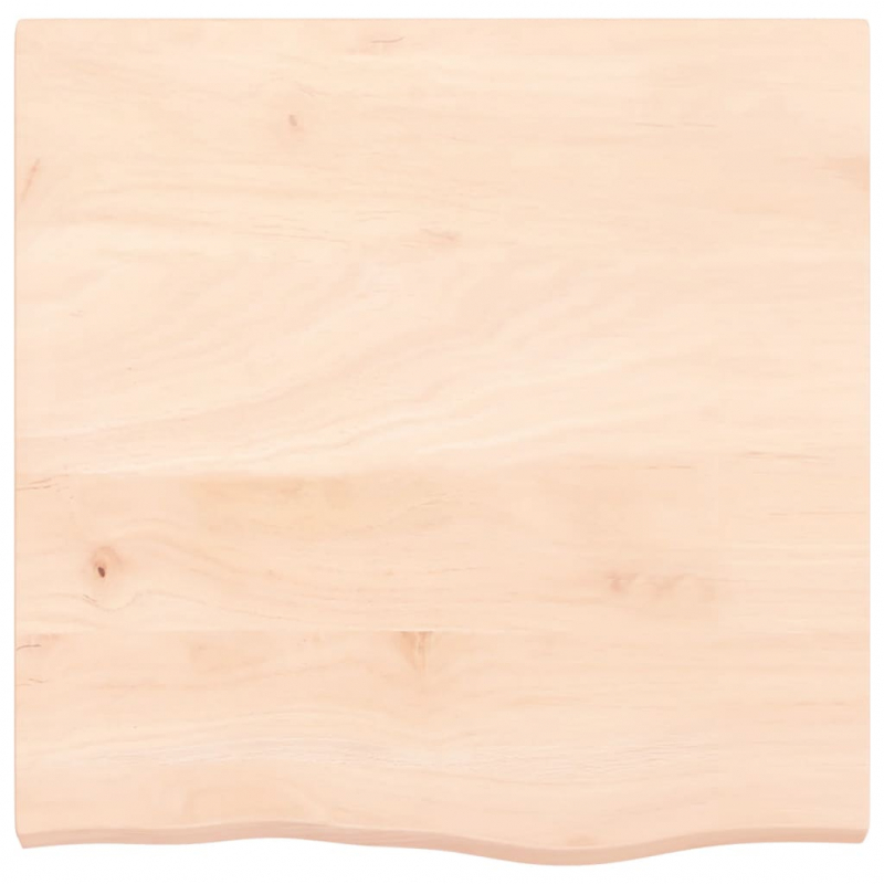 Tischplatte 60x60x(2-4) cm Massivholz Eiche Unbehandelt