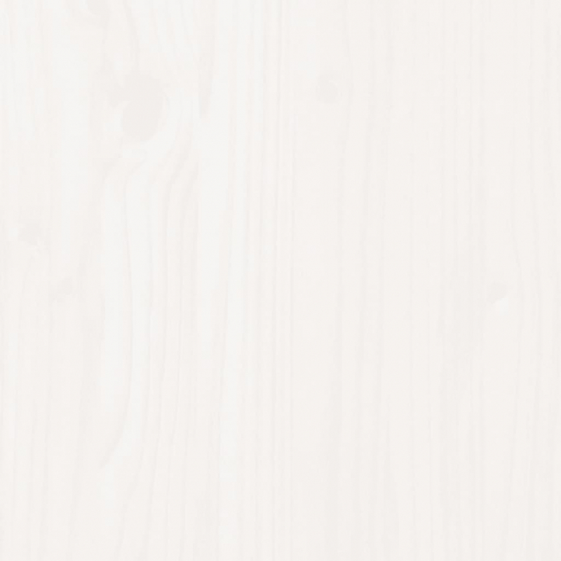 2-tlg. Garten-Lounge-Set Weiß Massivholz Kiefer