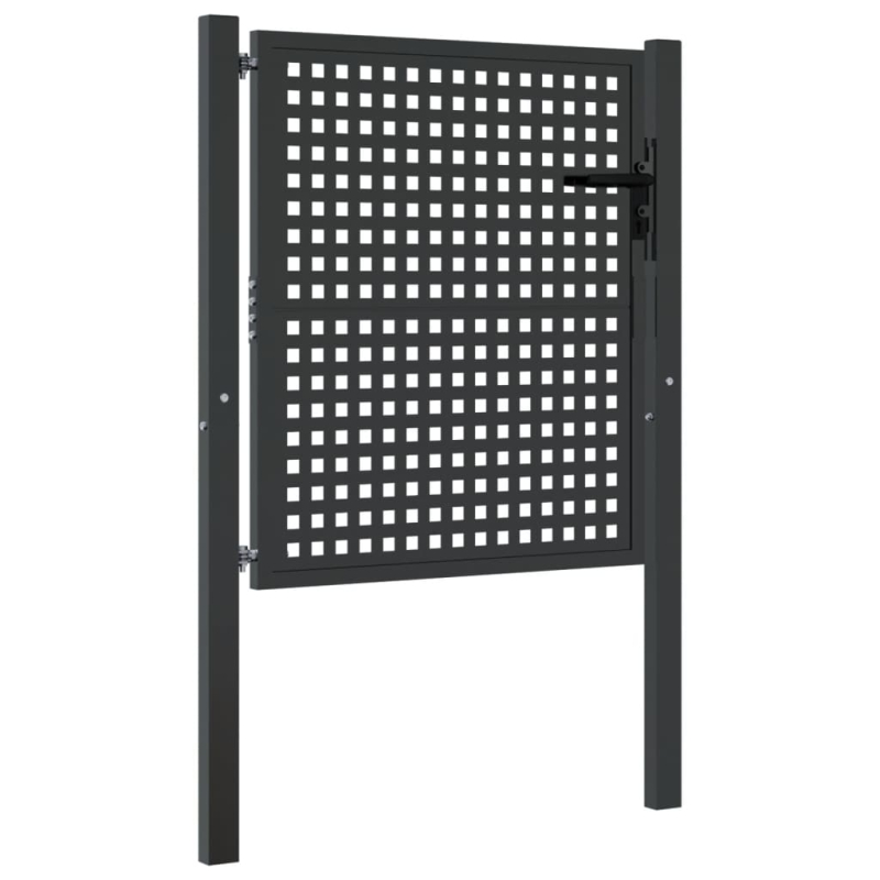 Gartentor Anthrazit 105x150 cm Stahl