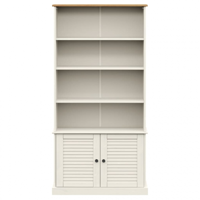 Bücherregal VIGO Weiß 85x35x170 cm Massivholz Kiefer
