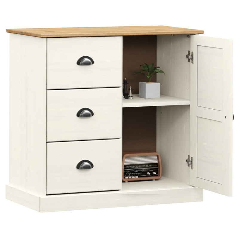 Sideboard mit Schubladen VIGO 78x40x75 cm Massivholz Kiefer