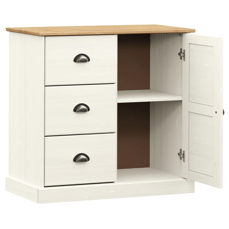 Sideboard mit Schubladen VIGO 78x40x75 cm Massivholz Kiefer