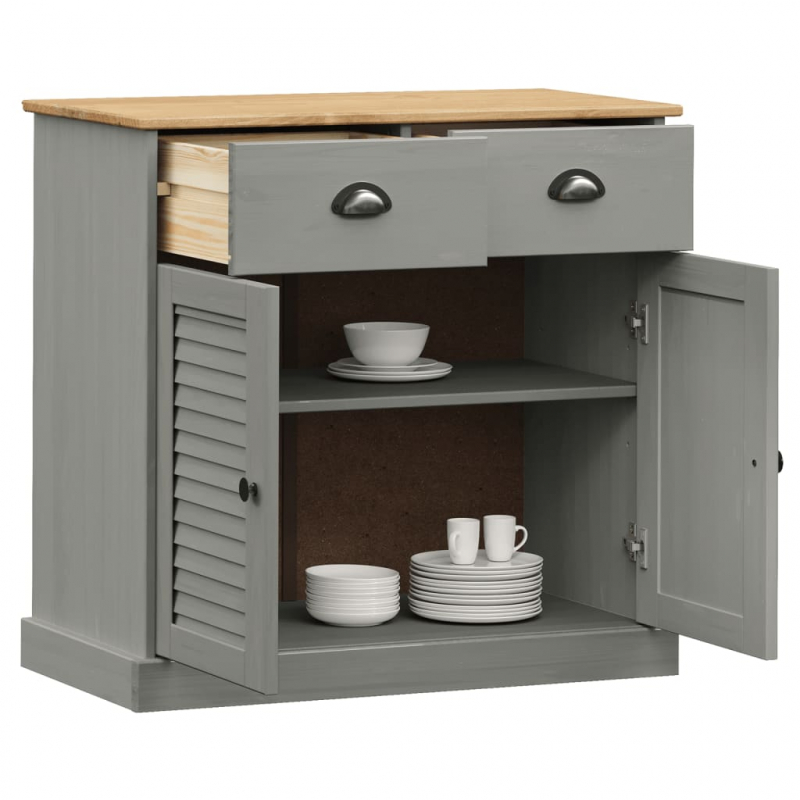 Sideboard mit Schubladen VIGO 78x40x75 cm Massivholz Kiefer