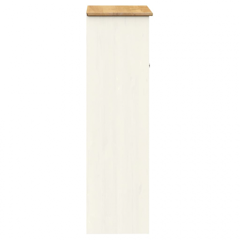 Sideboard-Aufsatz VIGO Weiß 78x30x100 cm Massivholz Kiefer