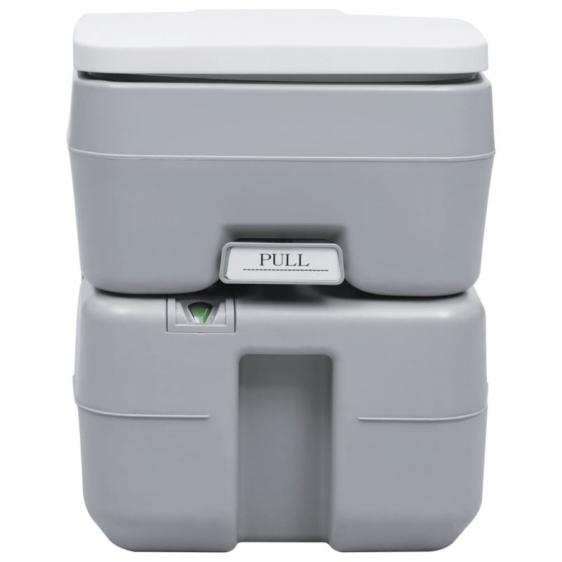 Tragbare Camping-Toilette mit Wasserbehälter