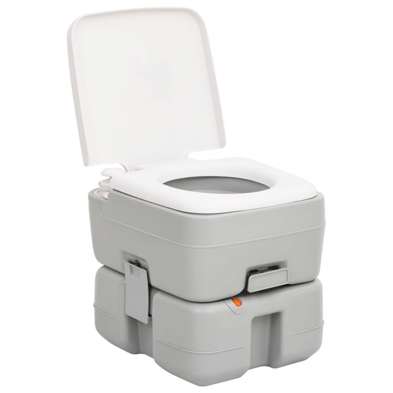 Tragbare Campingtoilette mit Waschbecken