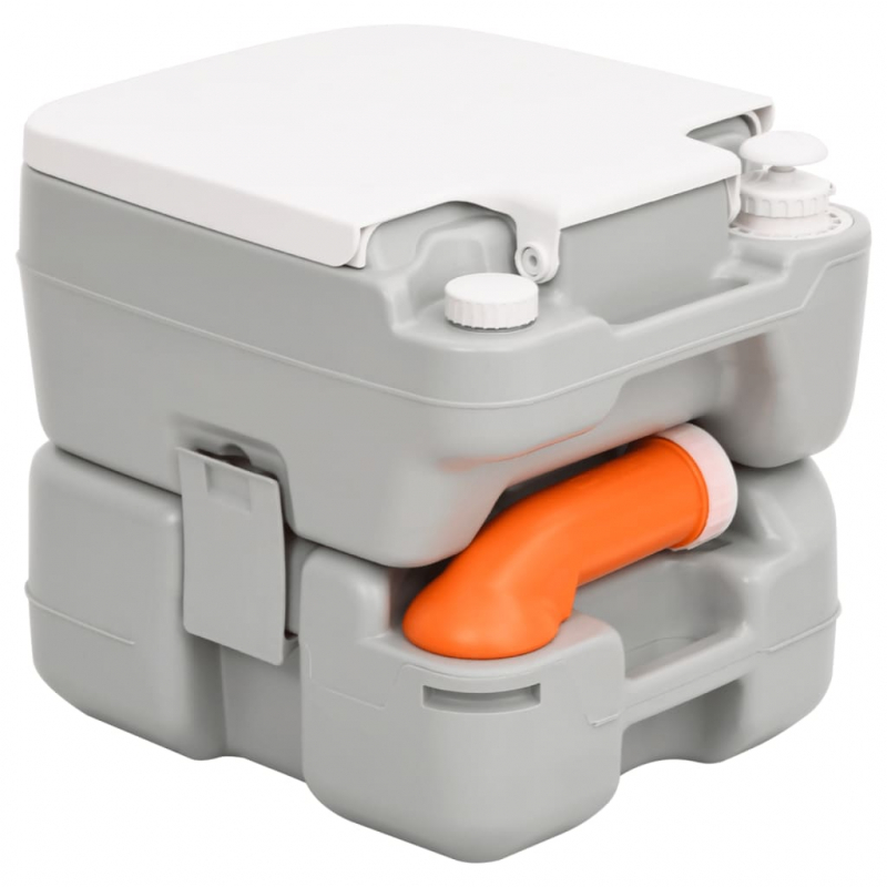 Tragbare Campingtoilette mit Waschbecken