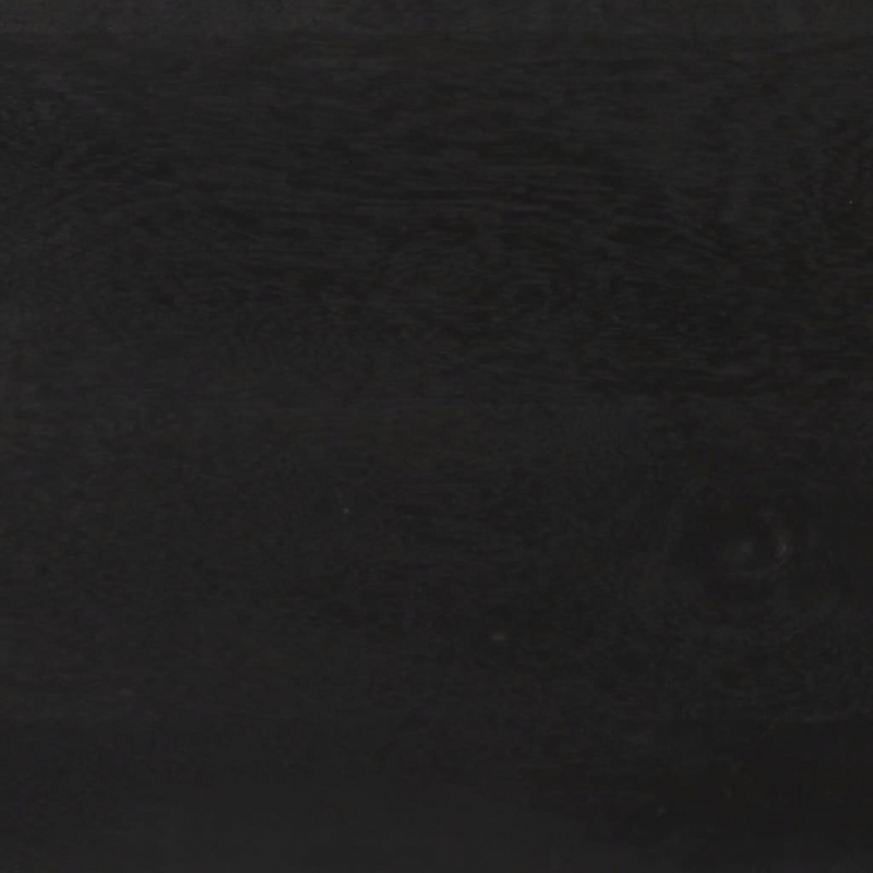 Sideboard Schwarz und Golden 110x30x75 cm Massivholz Mango