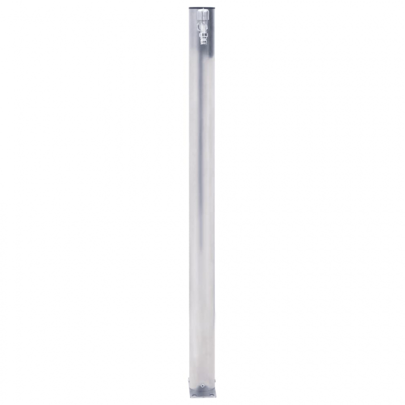 Wassersäule für den Garten 100 cm Edelstahl Rund